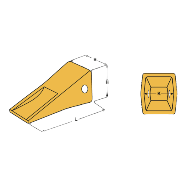 Dente tipo Caterpillar 1U3202