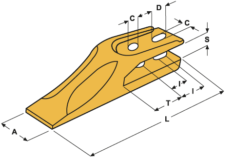 Dente a forcella E11.1 NL - 0
